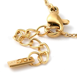 Браслеты-цепочки с цветочным узором из нержавеющей стали 304 для женщин&nbsp;BJEW-K237-11G