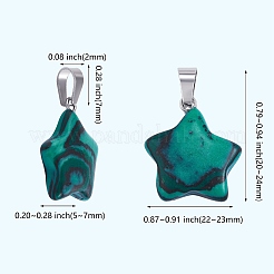 15шт 15 стиля подвески из натуральных и синтетических смешанных драгоценных камней&nbsp;G-SZ0002-23