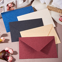 20 шт. 5-х цветные бумажные конверты AJEW-TA0002-22