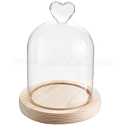 1 couvercle de dôme en verre&nbsp;AJEW-SC0002-61C