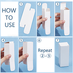 Прямоугольная помада бумажные упаковочные коробки&nbsp;AJEW-WH0472-58B