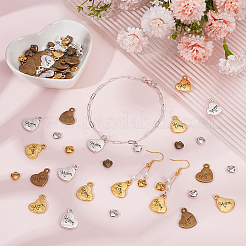 60 pz 6 stili pendenti in lega di stile tibetano&nbsp;FIND-PH0028-02