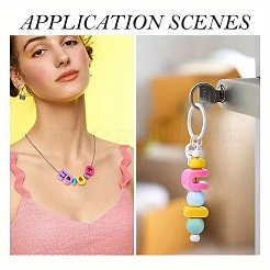 52шт 26 стиля непрозрачные акриловые европейские бусины&nbsp;OACR-YW0004-13