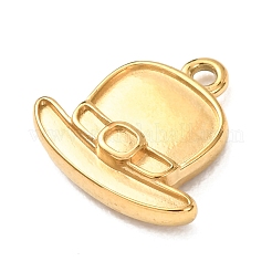 304 Edelstahl Anhänger Cabochon Fassungen für Emaille&nbsp;STAS-Z204-02G