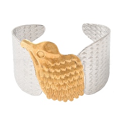 Brazaletes de acero inoxidable 304 de dos tonos&nbsp;SA-CBA90C5-02B-PG