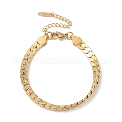 Браслеты-змейки из нержавеющей стали 304 для женщин&nbsp;BJEW-R009-01G