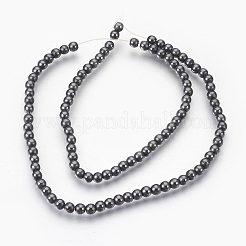 Electroplate non magnetici ematite sintetico fili di perline&nbsp;G-F585-C-4mm
