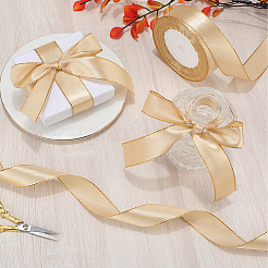 Полиэстеровая лента с золотой окантовкой OCOR-WH20018-12B-05