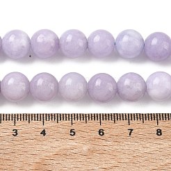 Billes de jade naturelles de teint en malaisades teintes&nbsp;G-G021-02C-27