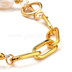 Conjuntos de pulseras y collares de perlas keshi de perlas barrocas naturales&nbsp;SJEW-JS01105