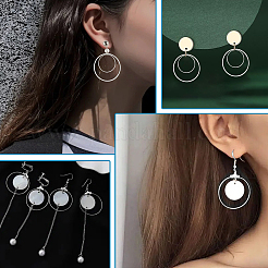 240шт 8 стильных латунных соединительных кольца&nbsp;KK-CA0002-03