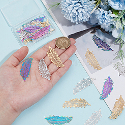 36 шт. 3 стиля филигранных подвесок из нержавеющей стали 201&nbsp;STAS-WR0001-14