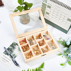 Boîte de rangement en bois&nbsp;CON-WH0081-06