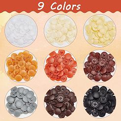 450 coprivite in plastica bicolore&nbsp;DIY-CA0004-12