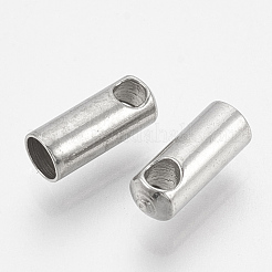 Anlaufgeschützte Kordelenden aus 201 Edelstahl&nbsp;STAS-S028-35
