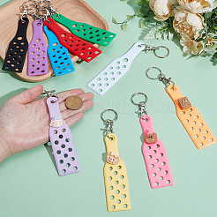 20 шт. 10-х цветные железные брелоки из ПВХ&nbsp;KEYC-AR0001-40