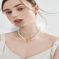 1 collier pendentif lettre en laiton transparent avec zircone cubique&nbsp;NJEW-LP0001-32U