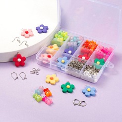 198 pz fai da te simpatici orecchini in resina kit di gioielli&nbsp;DIY-LS0001-07