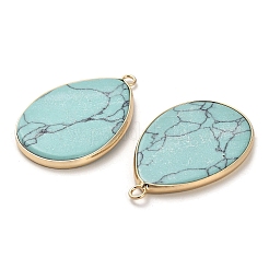 Окрашенные синтетические бирюзовые подвески&nbsp;G-G054-01G