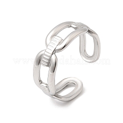Anneaux ouverts pour manchettes en acier inoxydable 304&nbsp;RJEW-P188-02C-P