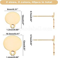 Ohrstecker-Beschläge aus Edelstahl 304&nbsp;STAS-UN0021-21