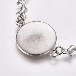 Fabrication de bracelets en acier inoxydable 304&nbsp;STAS-WH0014-20P