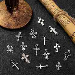 150шт 15 стиля подвески из сплава в тибетском стиле&nbsp;TIBEP-CJ0002-22