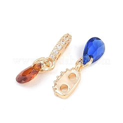 Латунные микро проложить кубического циркония подвески&nbsp;KK-A283-01G