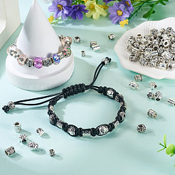 100шт 10 стиля европейские бусины из сплава в тибетском стиле&nbsp;FIND-PJ0001-36