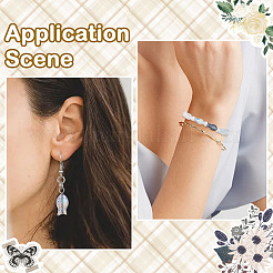 80 шт. 4-х цветные прозрачные гальванические стеклянные бусины&nbsp;GLAA-SC0002-88A