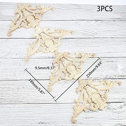 Резная накладка из натурального дерева&nbsp;WOOD-FH0001-28