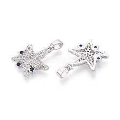 Латунные микро проложить кубического циркония подвески&nbsp;KK-N259-13P