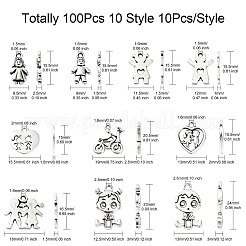 100шт 10 стиля подвески из сплава в тибетском стиле&nbsp;FIND-CJ0002-30
