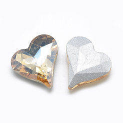 Torna a punta cabochon strass vetro&nbsp;RGLA-T031-12x13mm-09