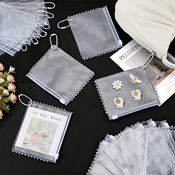 20 sac de rangement transparent en PVC à fermeture éclair&nbsp;ABAG-FG0001-15