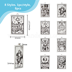 8 шт. 8 стиля подвески из нержавеющей стали 201&nbsp;STAS-DC0016-10