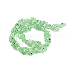 Chapelets de perles en verre transparente  &nbsp;LAMP-L078-010G