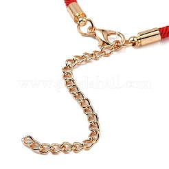 12 pz 12 colori braccialetti in poliestere&nbsp;BJEW-P340-13E-G