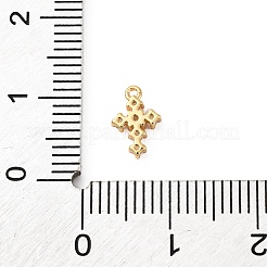 Ciondoli in ottone zirconi chiari micro pavé&nbsp;KK-V016-22D-G
