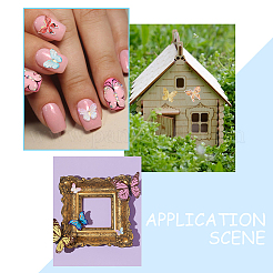 150 шт. 3 стиля кабошонов из смоляной бабочки&nbsp;MRMJ-DR0001-04