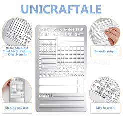 Трафареты для резки металла в стиле ретро из нержавеющей стали&nbsp;DIY-WH0242-392