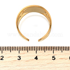 Открытые кольца манжеты из нержавеющей стали 304&nbsp;RJEW-S628-11G