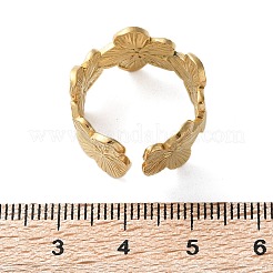 Открытое манжетное кольцо из нержавеющей стали 304&nbsp;X-RJEW-C067-23G