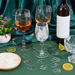 50 шт. акриловые бирки для бокалов для вина&nbsp;FIND-NB0013-02A