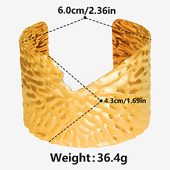 Европейские и американские стили 304 нержавеющая сталь кованые браслеты-манжеты для женщин&nbsp;WY5532-2