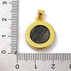 Natürliche schwarze Lippenmuschel geschnitzte Mottenanhänger&nbsp;KK-D537-04G-03