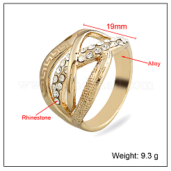 Anelli da donna multistrato in lega di zinco con strass&nbsp;IA4421-9