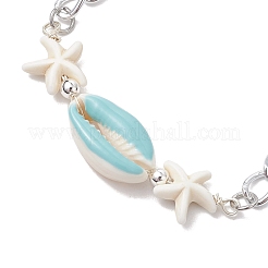 2шт алюминиевые витые панцирные цепи звенья браслеты&nbsp;BJEW-JB11530