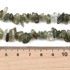 Natürlichen grünen Rutilquarz Perlen Stränge&nbsp;G-P622-A03-01
