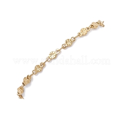 Pulseras de cadena de eslabones de acero inoxidable 304 para mujer&nbsp;BJEW-JB12686
